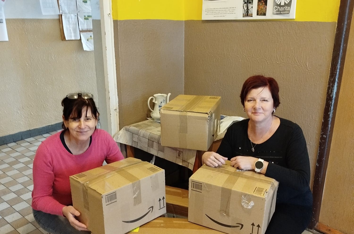 Materiální pomoc putovala do azylových domů v Plzni a Domažlicích
