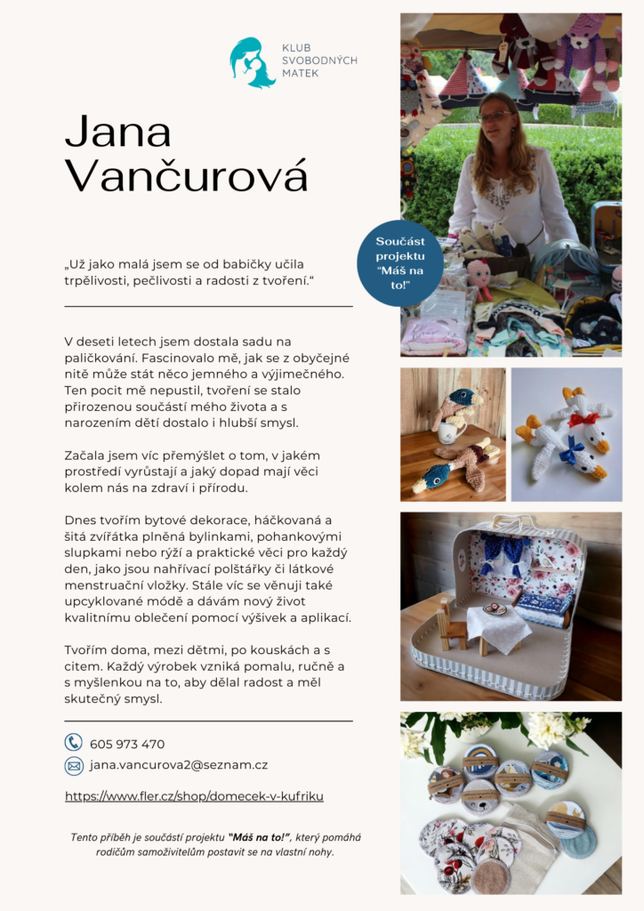 Jana Vančurová leták